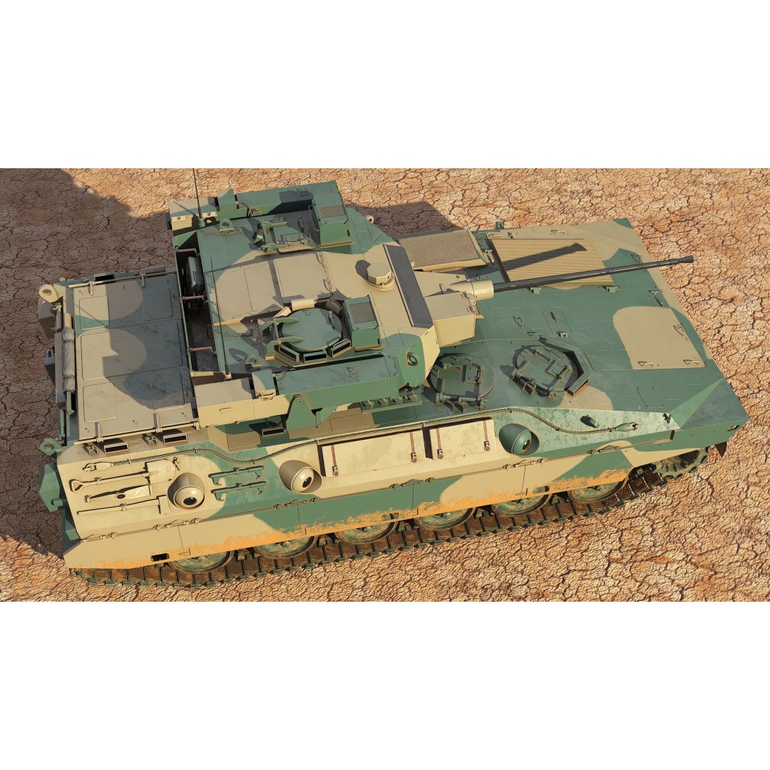 Japanese Type 89 IFV Tank 3D Model – High Poly Military Vehicle, FBX, OBJ - View 8