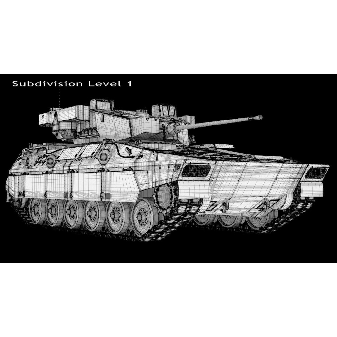 Japanese Type 89 IFV Tank 3D Model – High Poly Military Vehicle, FBX, OBJ - View 9