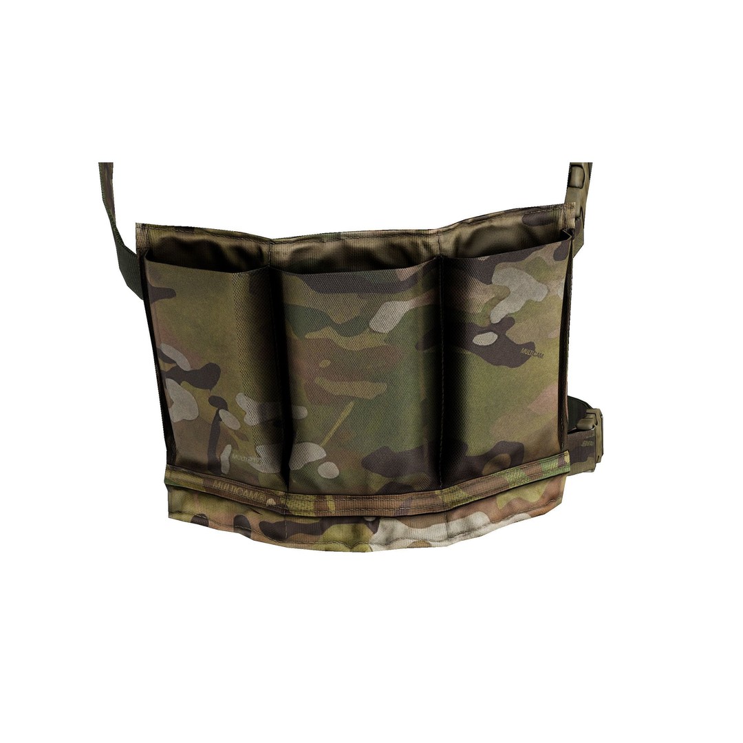 Ten-Speed 6-Pack Bandolier 3D Model – Low Poly Tactical Asset, FBX - View 4