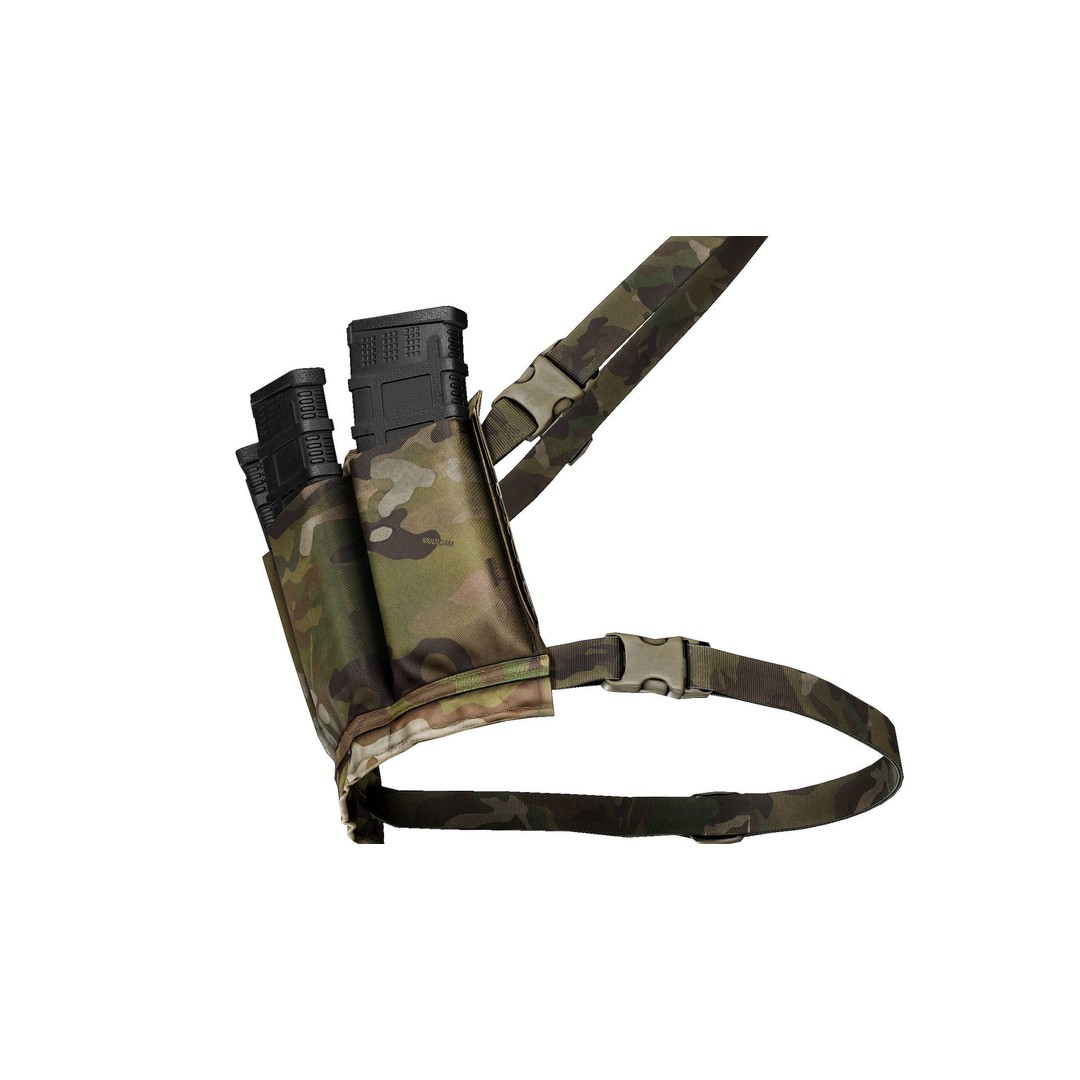 Ten-Speed 6-Pack Bandolier 3D Model – Low Poly Tactical Asset, FBX - View 6