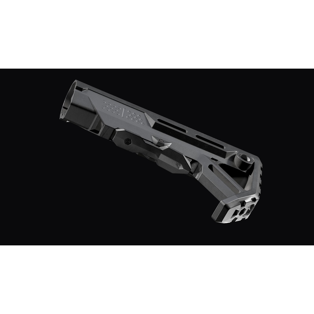 Strike Industries Viper MOD 1 Buttstock 3D Model – Low Poly Game Asset, FBX - View 12