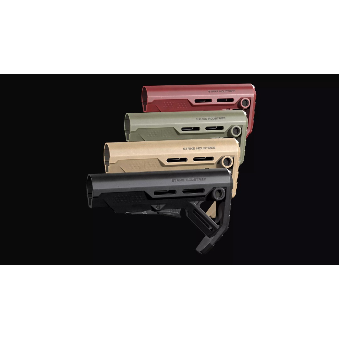 Strike Industries Viper MOD 1 Buttstock 3D Model – Low Poly Game Asset, FBX - View 2