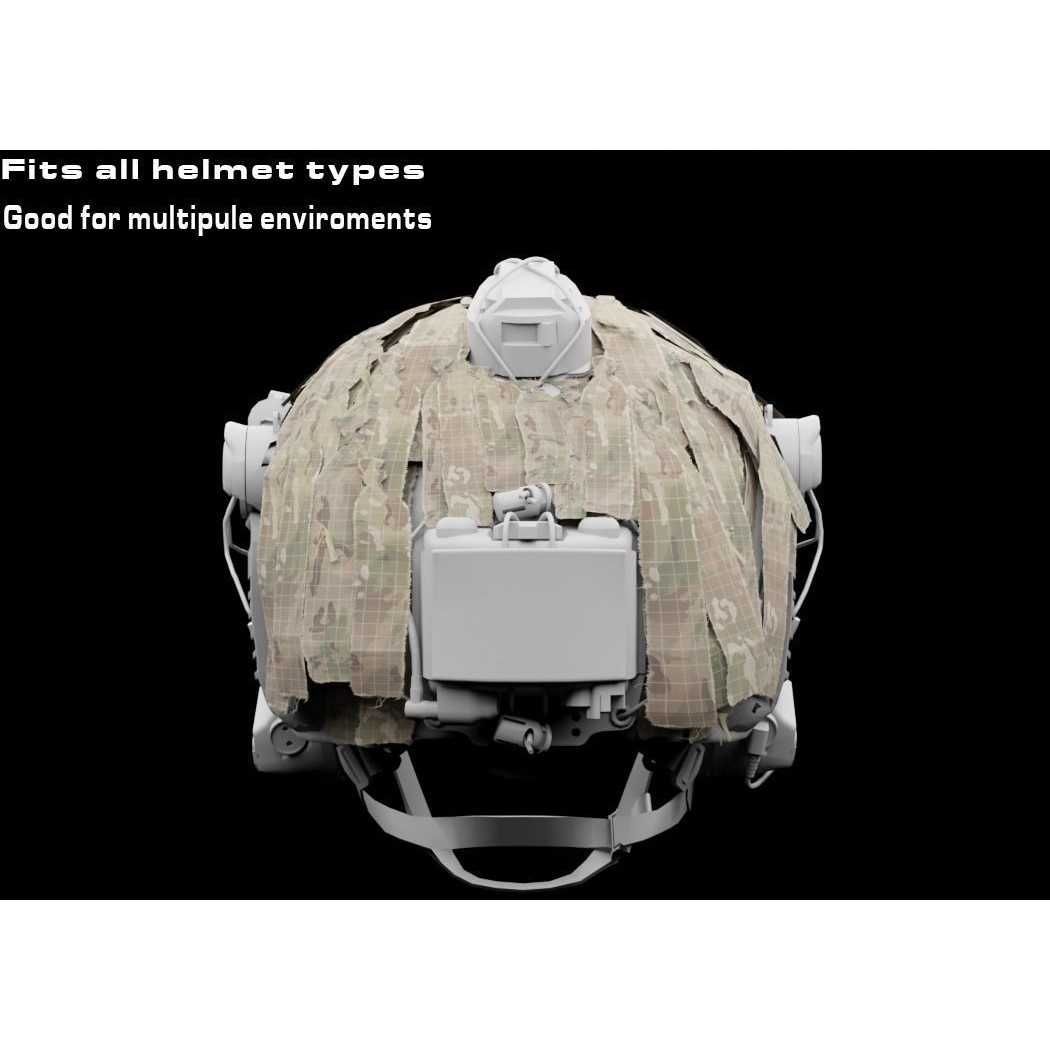 Opscore Maritime Helmet Scrim 3D Model – Low Poly Game Asset, PBR - View 3