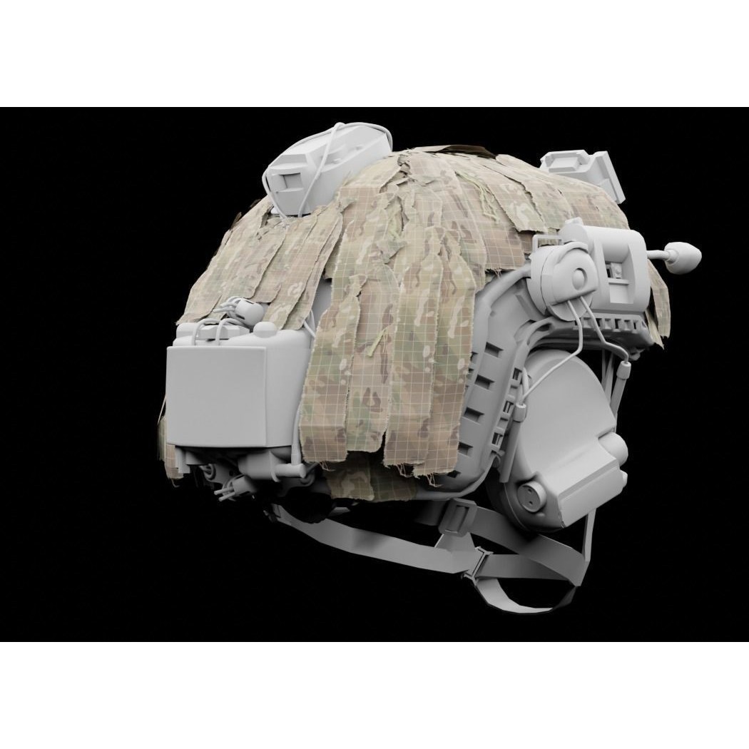 Opscore Maritime Helmet Scrim 3D Model – Low Poly Game Asset, PBR - View 9