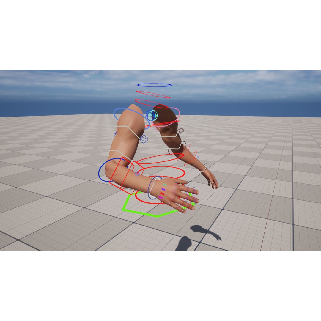 Realistic FPS Arms 3D Model – Low Poly Rigged Hands for Games, FBX - View 10