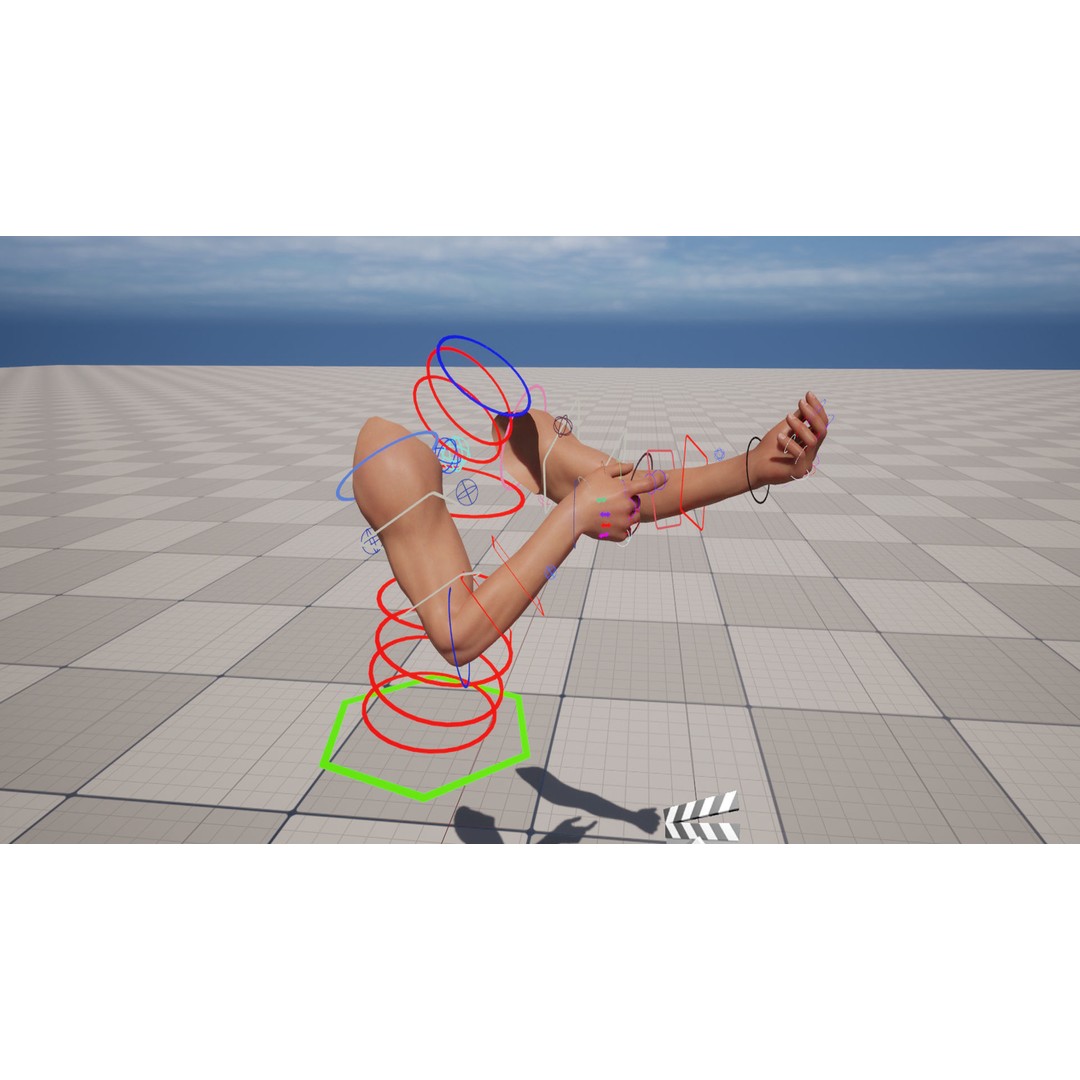 Realistic FPS Arms 3D Model – Low Poly Rigged Hands for Games, FBX - View 9