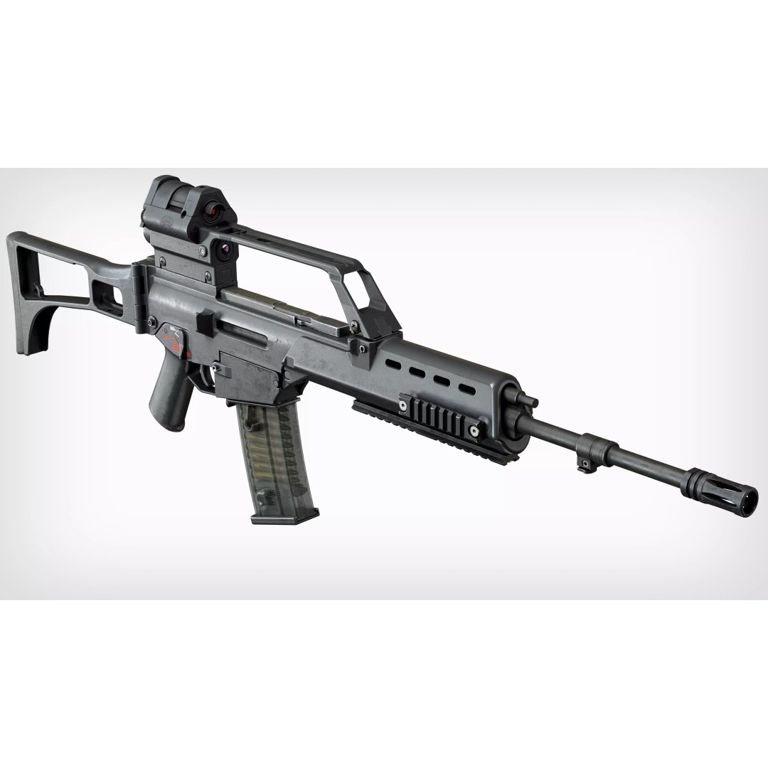 HK G36 3D Model – Low Poly Game-Ready Tactical Rifle for Unity, Unreal Engine - View 14