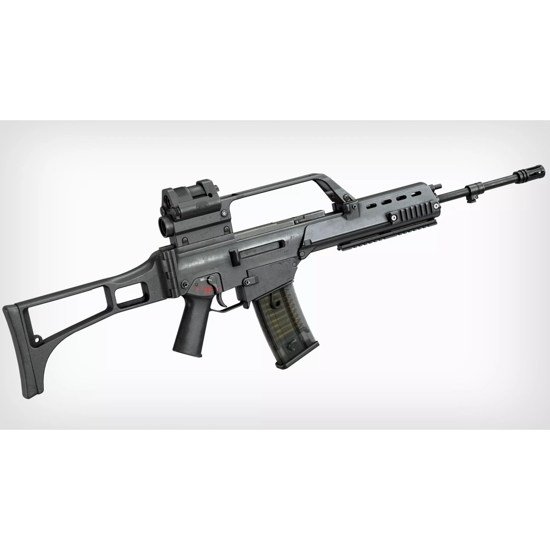 HK G36 3D Model – Low Poly Game-Ready Tactical Rifle for Unity, Unreal Engine - View 4