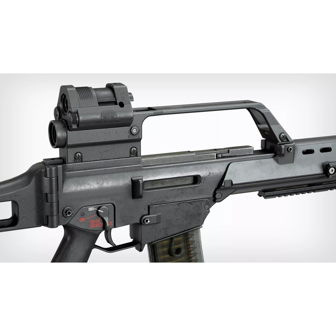 HK G36 3D Model – Low Poly Game-Ready Tactical Rifle for Unity, Unreal Engine - View 5