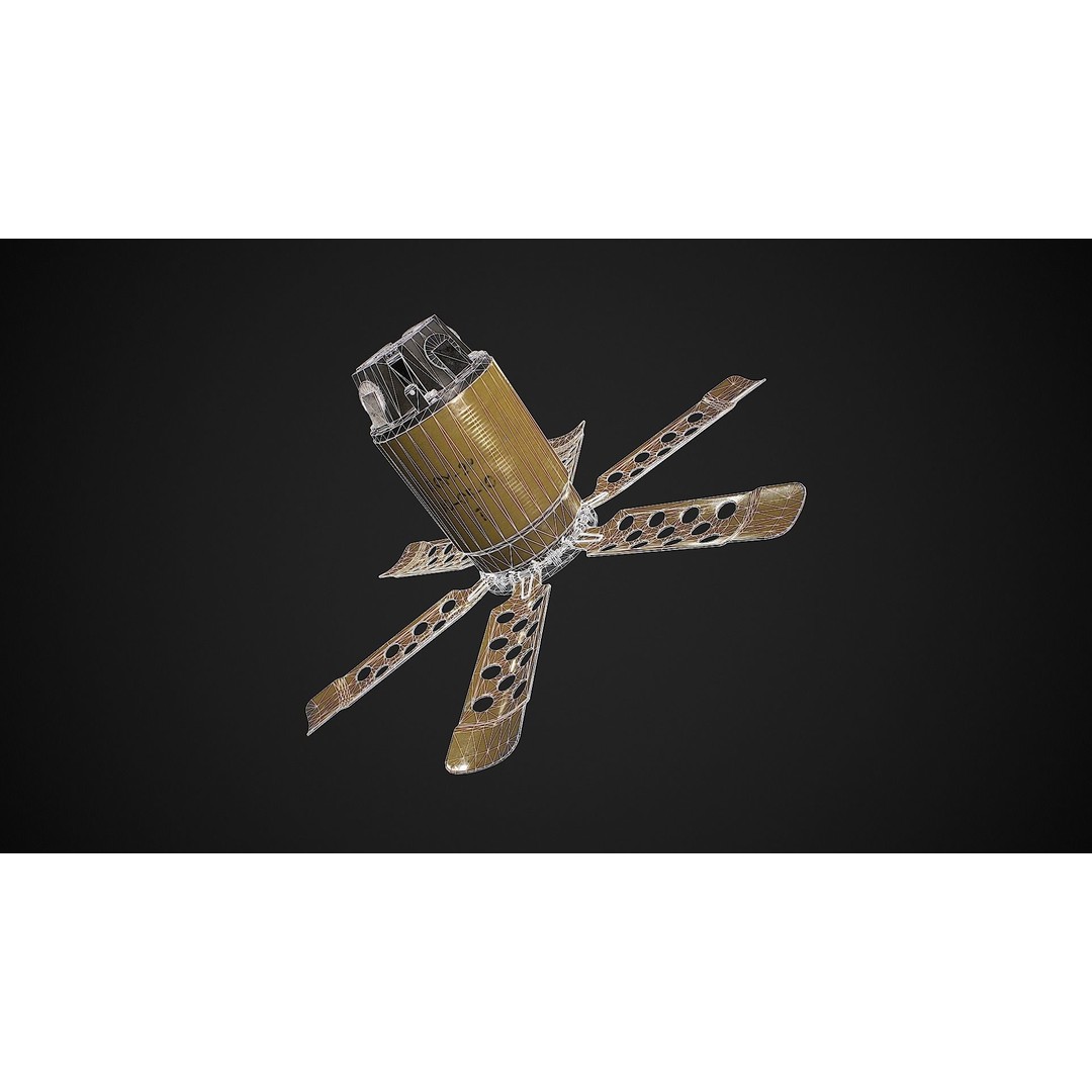 POM-2 Anti-Personnel Fragmentation Mine 3D Model – Low Poly Game Asset, FBX - View 4