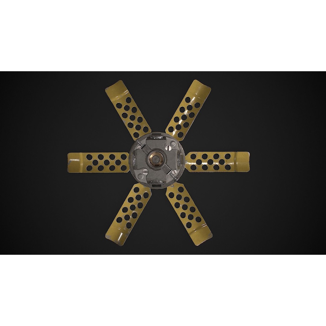 POM-2 Anti-Personnel Fragmentation Mine 3D Model – Low Poly Game Asset, FBX - View 7