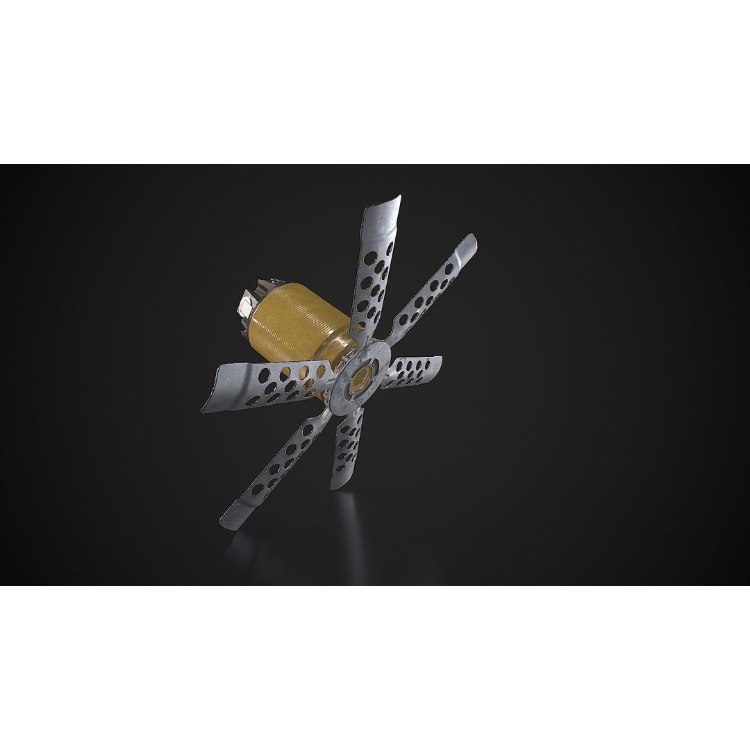 POM-2 Anti-Personnel Fragmentation Mine 3D Model – Low Poly Game Asset, FBX - View 8