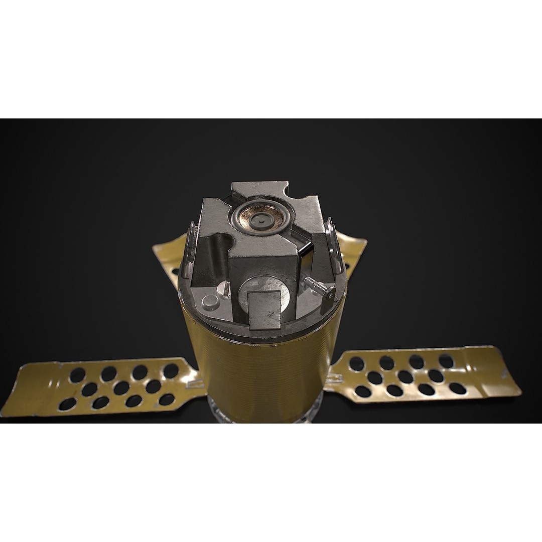 POM-2 Anti-Personnel Fragmentation Mine 3D Model – Low Poly Game Asset, FBX - View 9