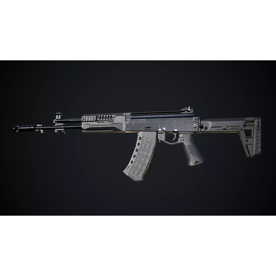 AK-12 3D Model – Low Poly Game-Ready Assault Rifle, FBX - View 5
