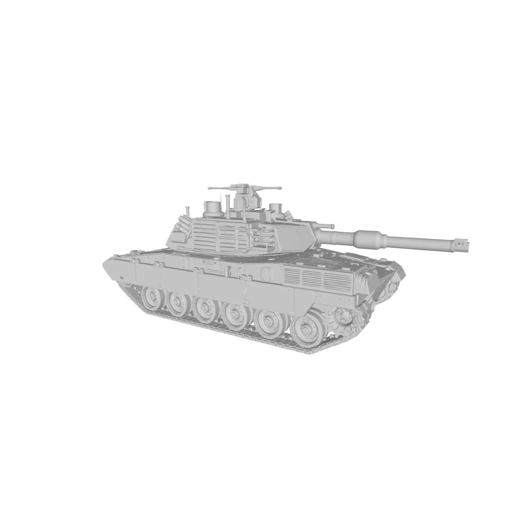 Modern Main Battle Tank 3D Model – Game Ready Low-Poly Asset, FBX