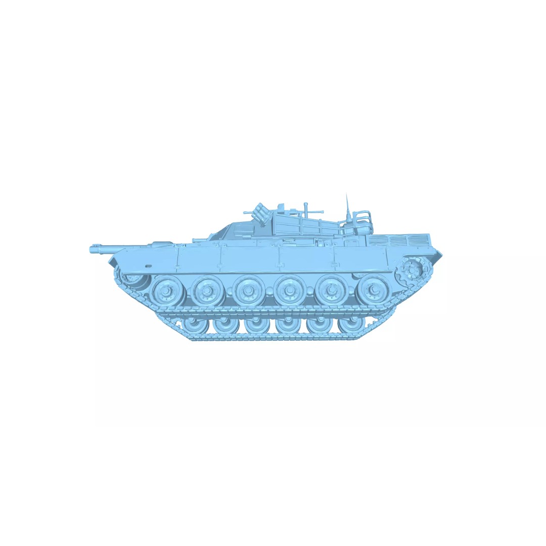 Modern Main Battle Tank 3D Model – Game Ready Low-Poly Asset, FBX - View 10