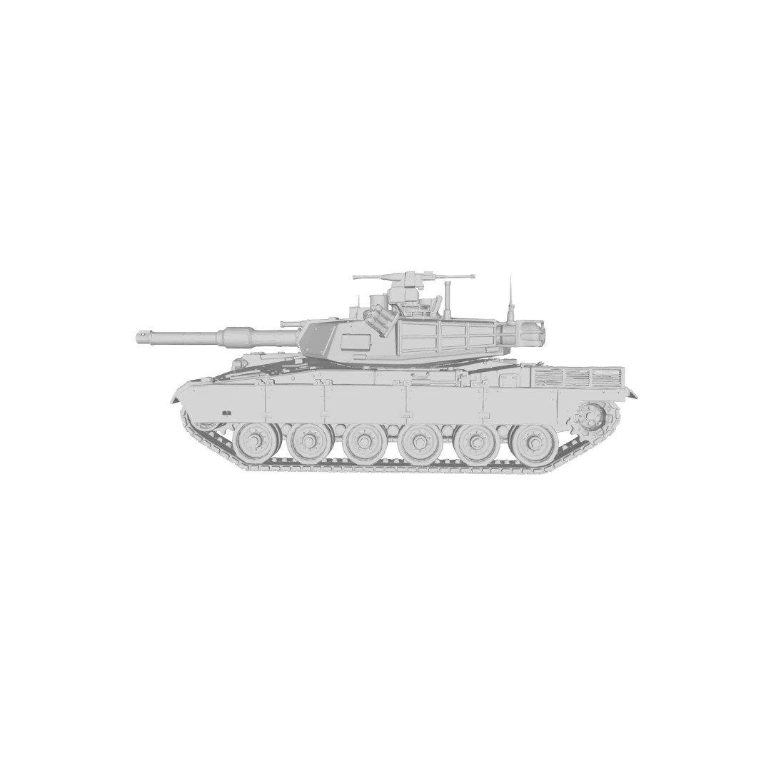 Modern Main Battle Tank 3D Model – Game Ready Low-Poly Asset, FBX - View 13