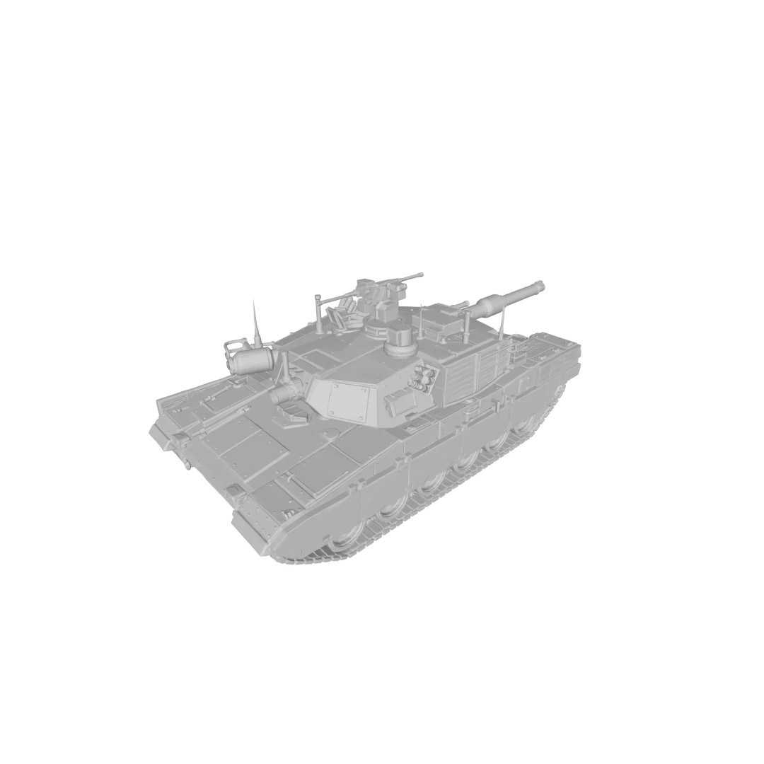 Modern Main Battle Tank 3D Model – Game Ready Low-Poly Asset, FBX - View 15
