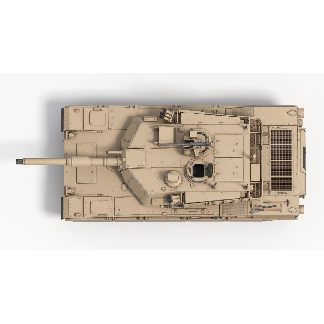 Modern Main Battle Tank 3D Model – Game Ready Low-Poly Asset, FBX - View 4