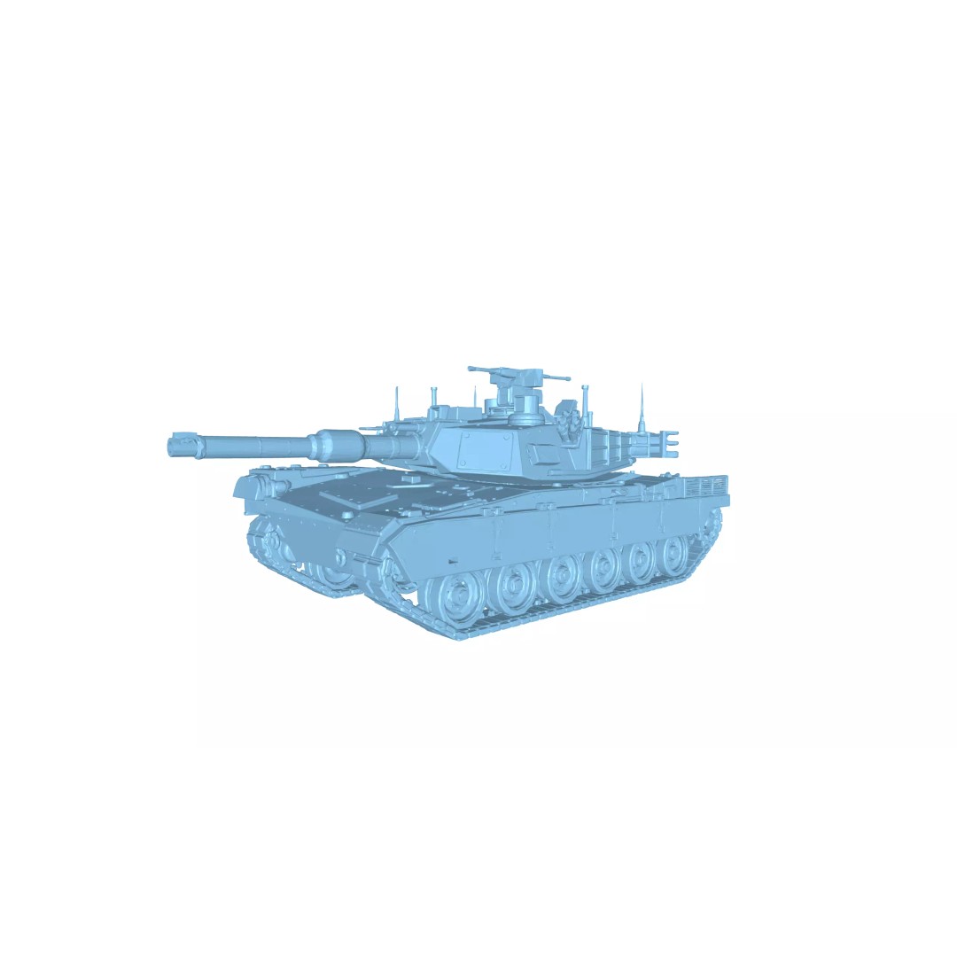 Modern Main Battle Tank 3D Model – Game Ready Low-Poly Asset, FBX - View 5