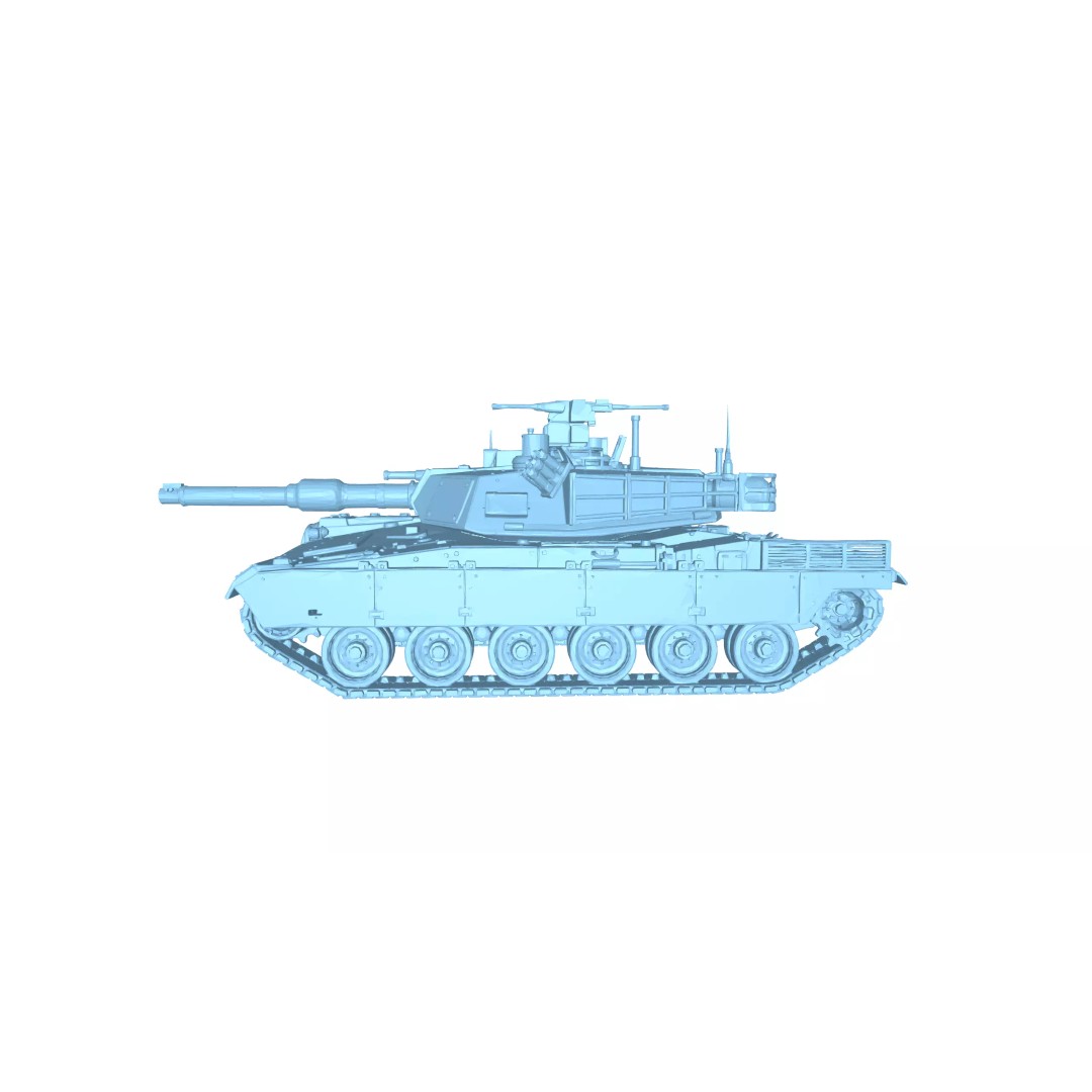 Modern Main Battle Tank 3D Model – Game Ready Low-Poly Asset, FBX - View 6