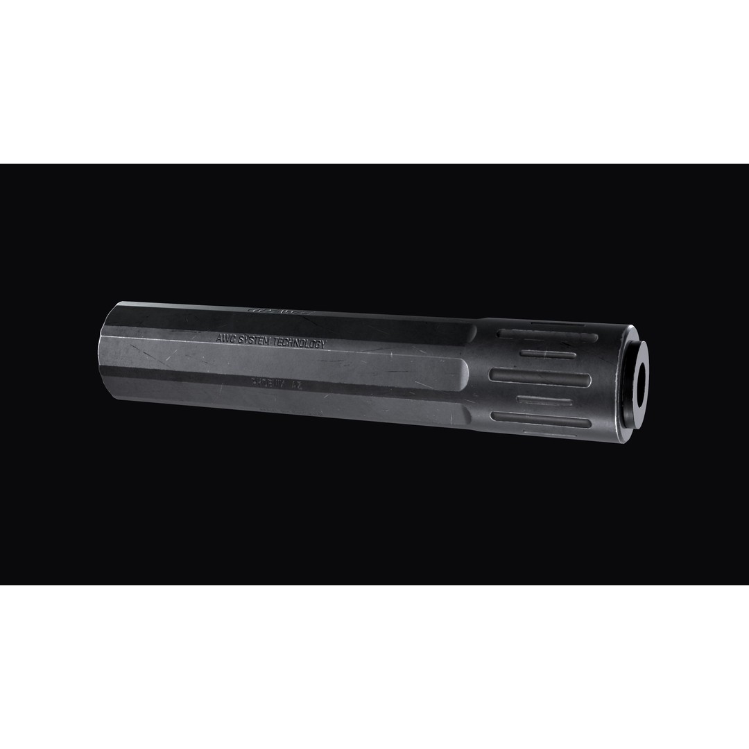 AWC Thor PSR XL Sound Suppressor 3D Model – Low Poly Game Asset, FBX - View 8