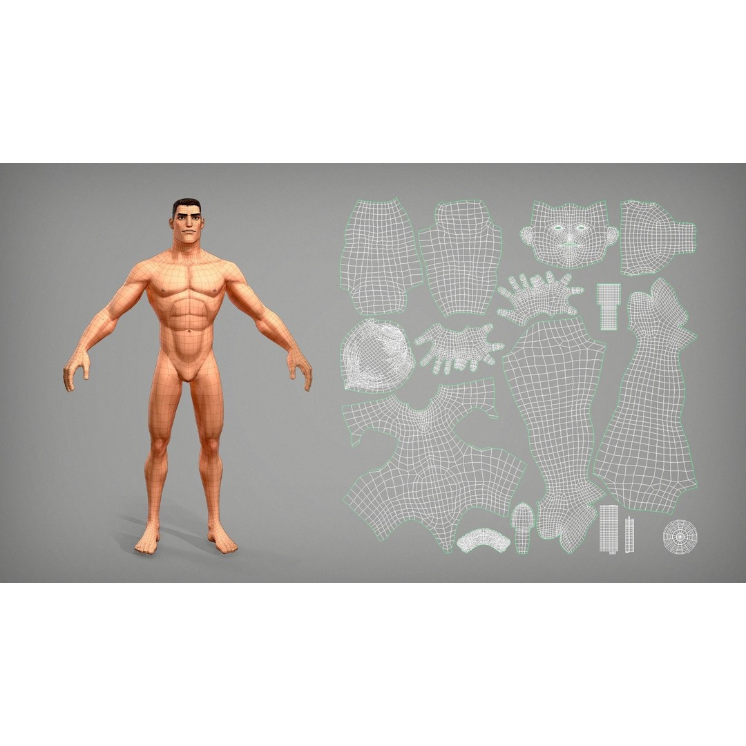 Soldier Stan 3D Model – Cartoon Low Poly Character for Games