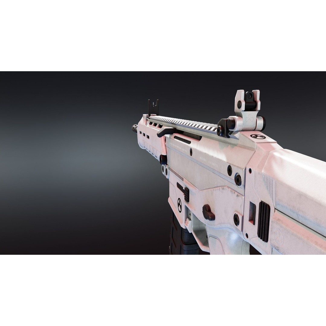 Magpul Masada 3D Model – Low Poly Rigged Gun with PBR Textures - View 8