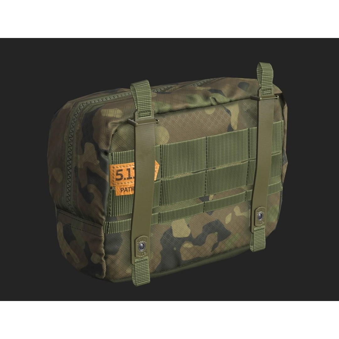 Tactical Pouch 3D Model – Low Poly PBR Game Asset, FBX, OBJ - View 19