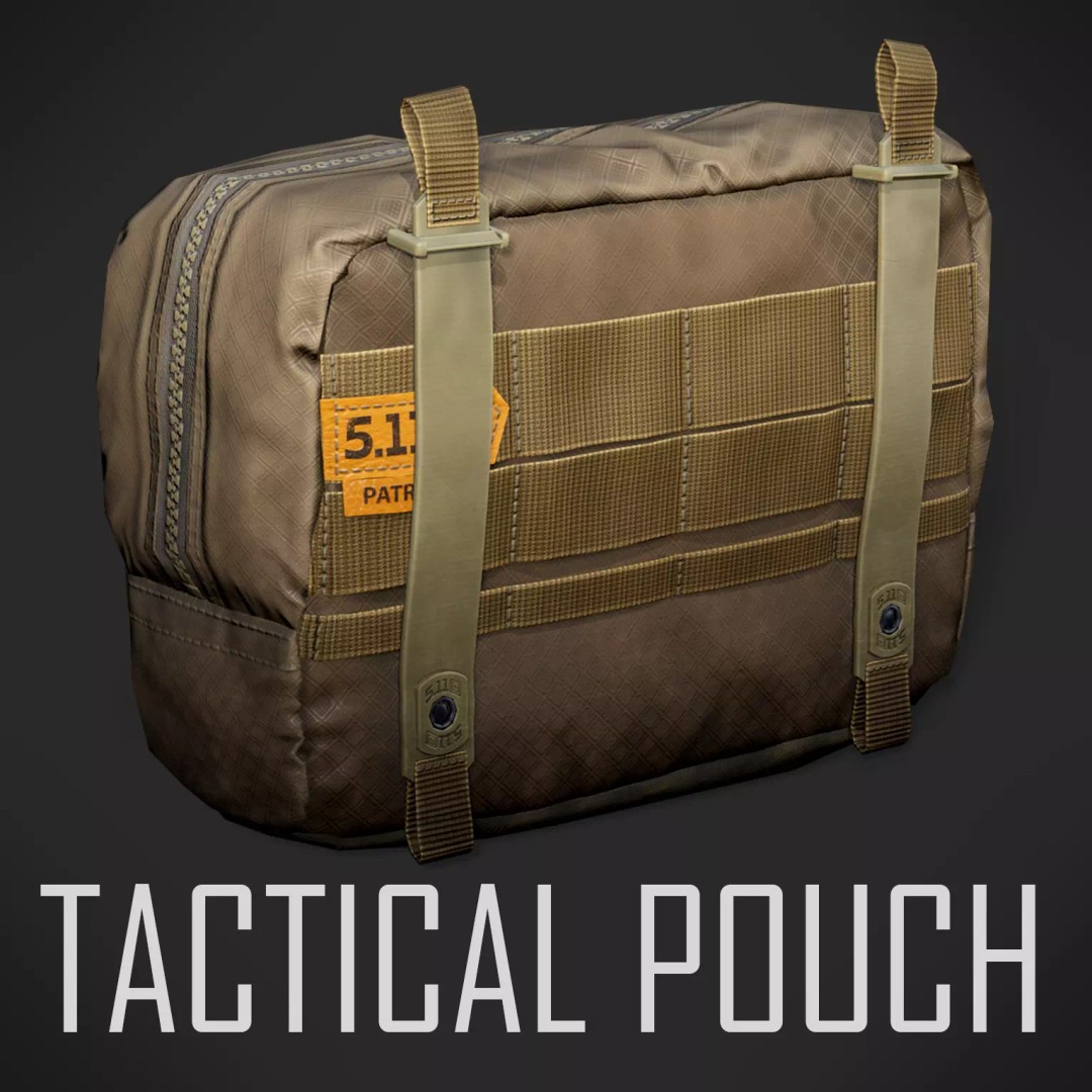 Tactical Pouch 3D Model – Low Poly PBR Game Asset, FBX, OBJ - View 2