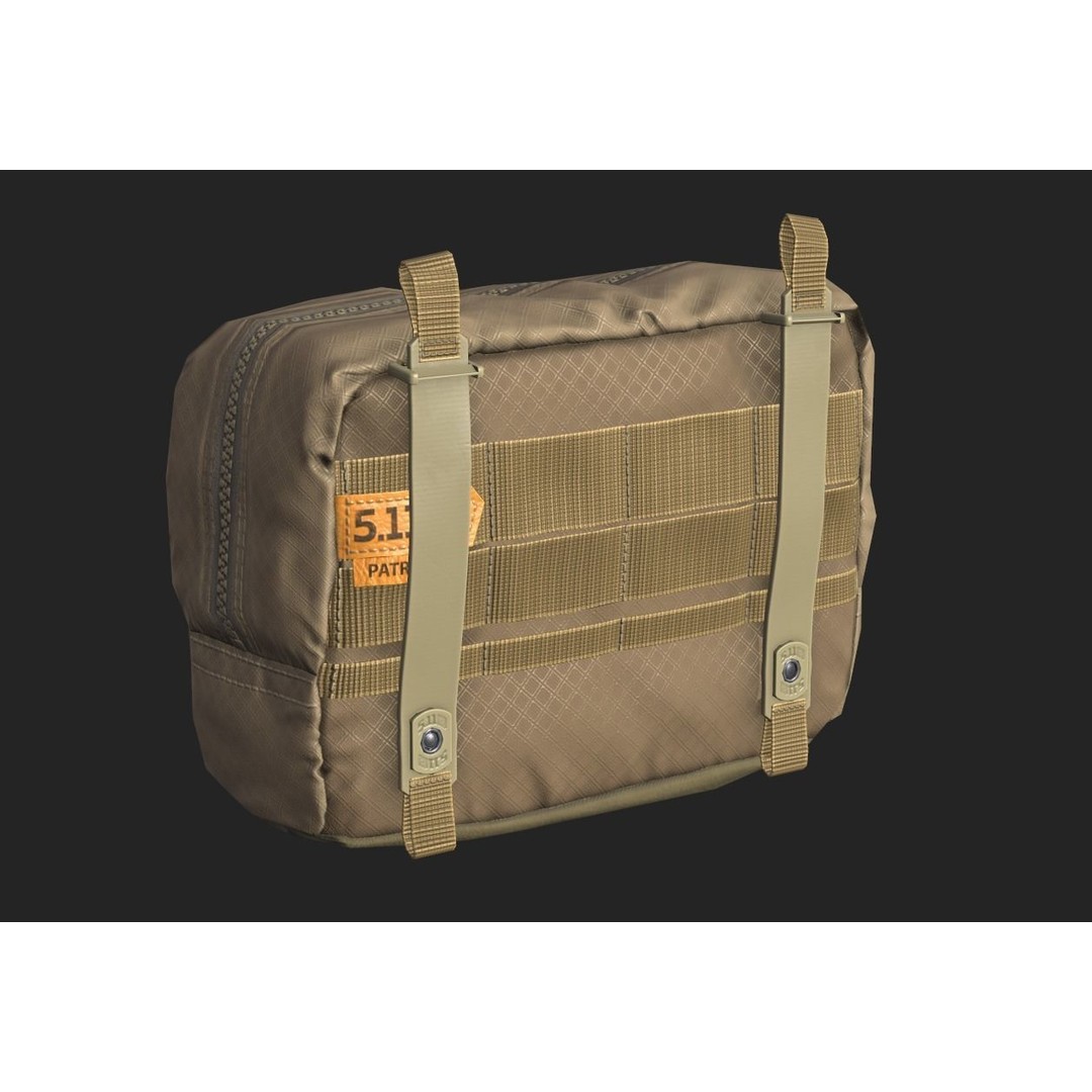 Tactical Pouch 3D Model – Low Poly PBR Game Asset, FBX, OBJ - View 3