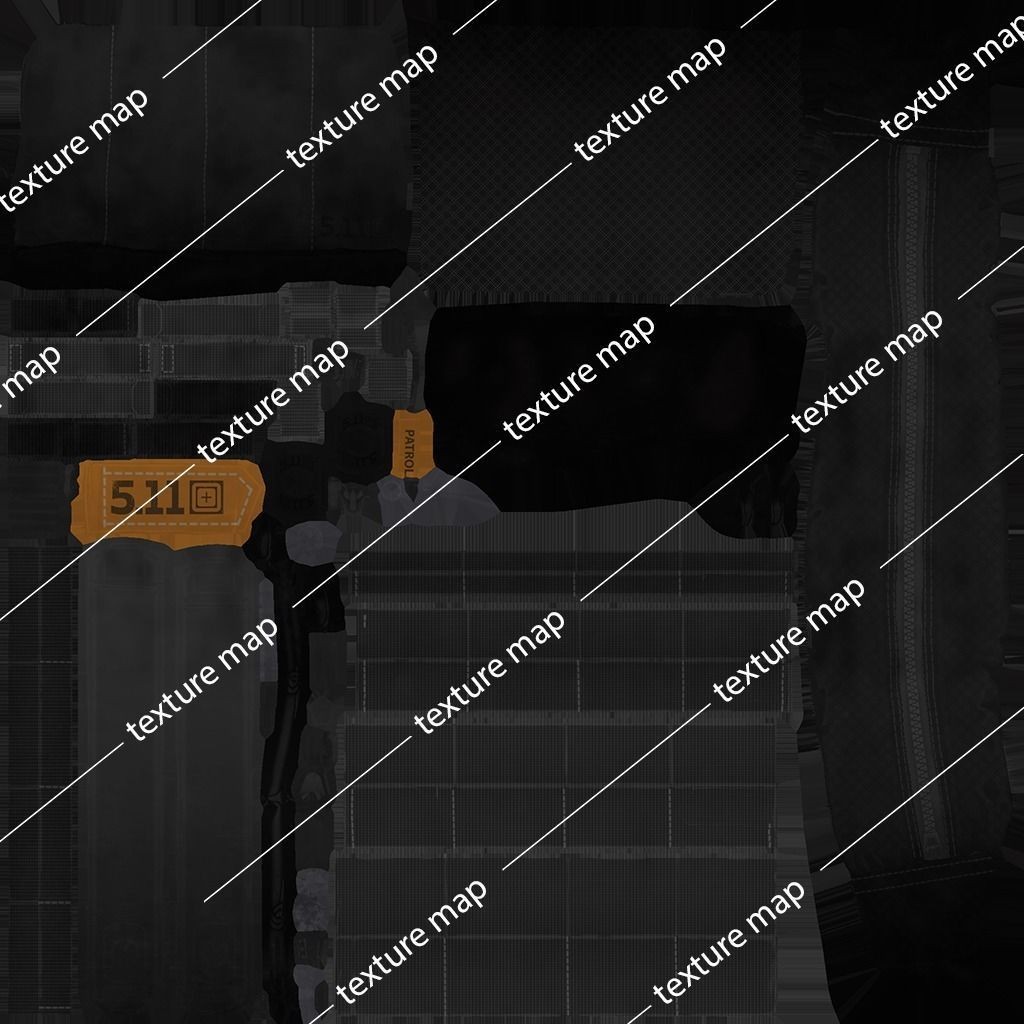 Tactical Pouch 3D Model – Low Poly PBR Game Asset, FBX, OBJ - View 34