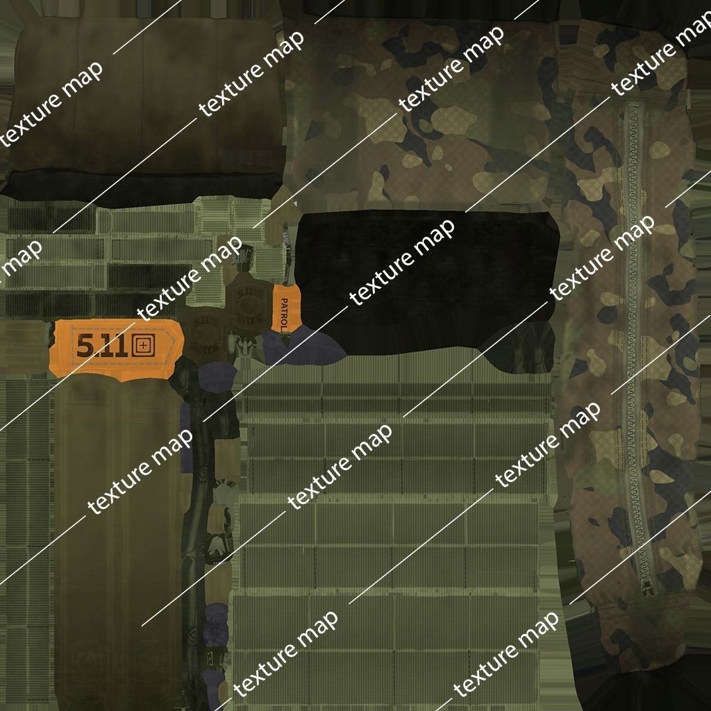 Tactical Pouch 3D Model – Low Poly PBR Game Asset, FBX, OBJ - View 38