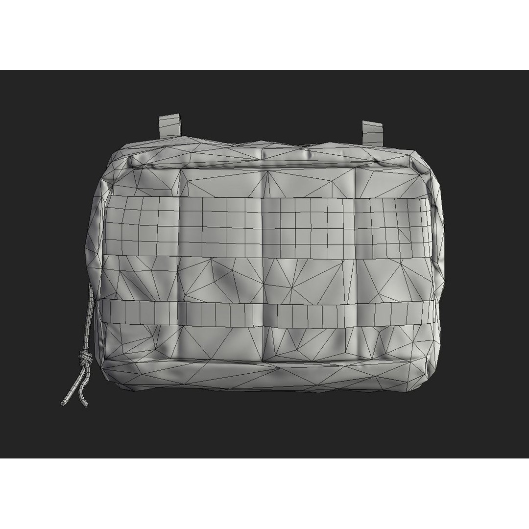 Tactical Pouch 3D Model – Low Poly PBR Game Asset, FBX, OBJ - View 42