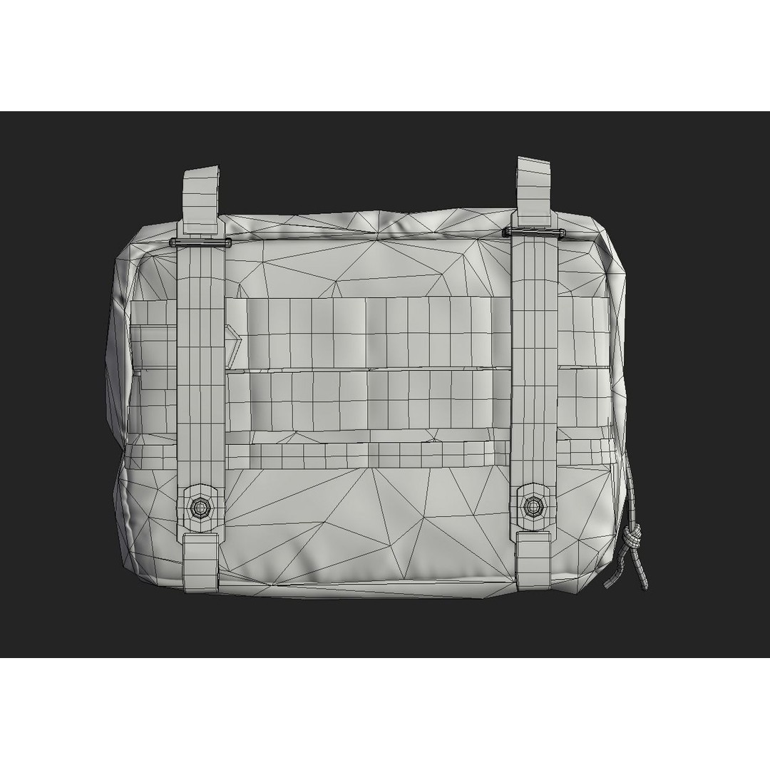 Tactical Pouch 3D Model – Low Poly PBR Game Asset, FBX, OBJ - View 44