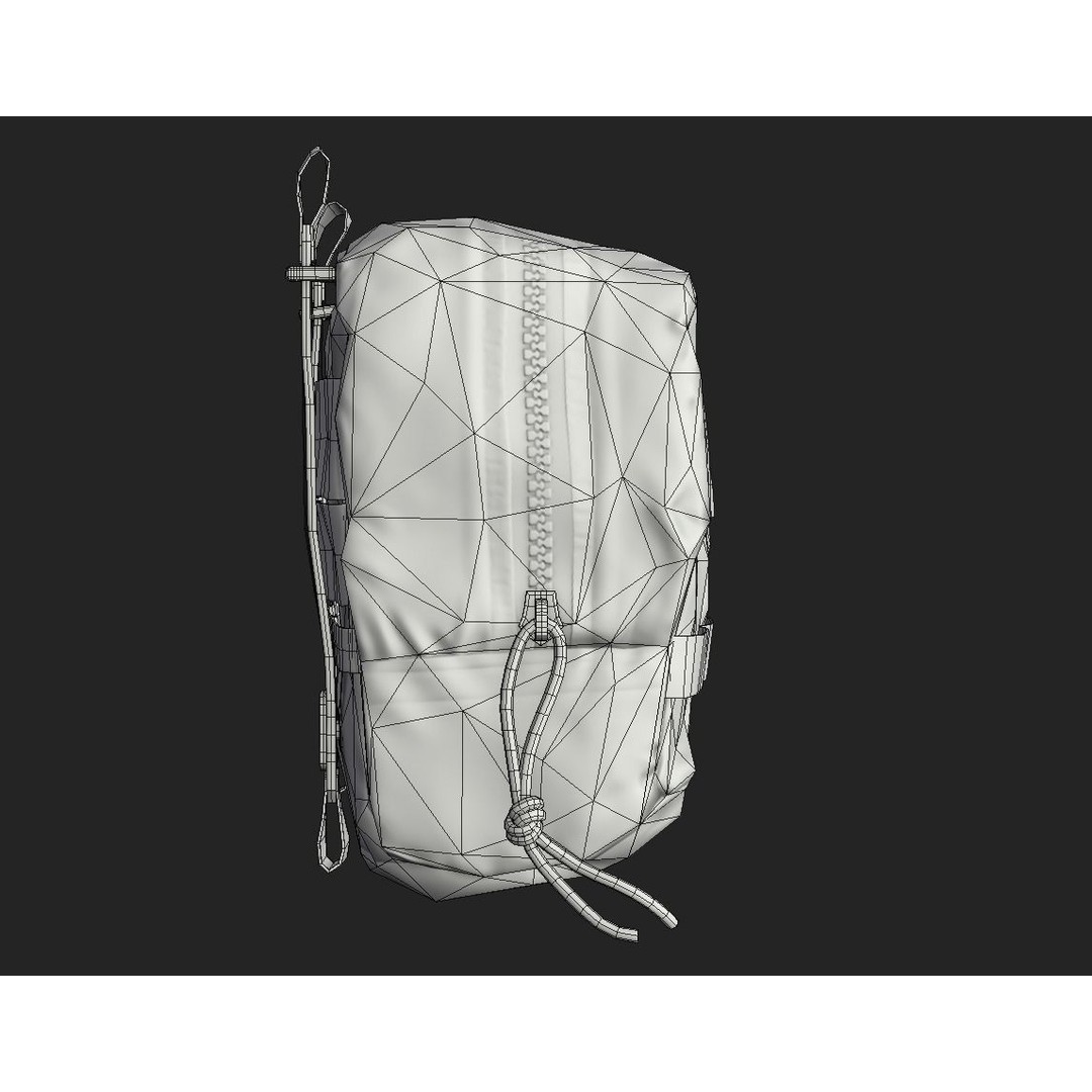 Tactical Pouch 3D Model – Low Poly PBR Game Asset, FBX, OBJ - View 45