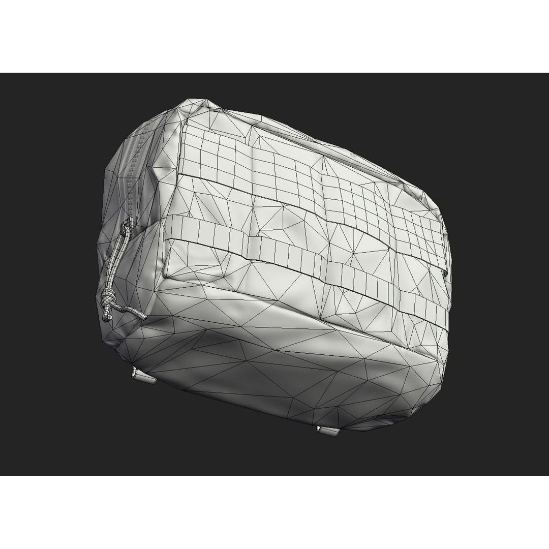 Tactical Pouch 3D Model – Low Poly PBR Game Asset, FBX, OBJ - View 47