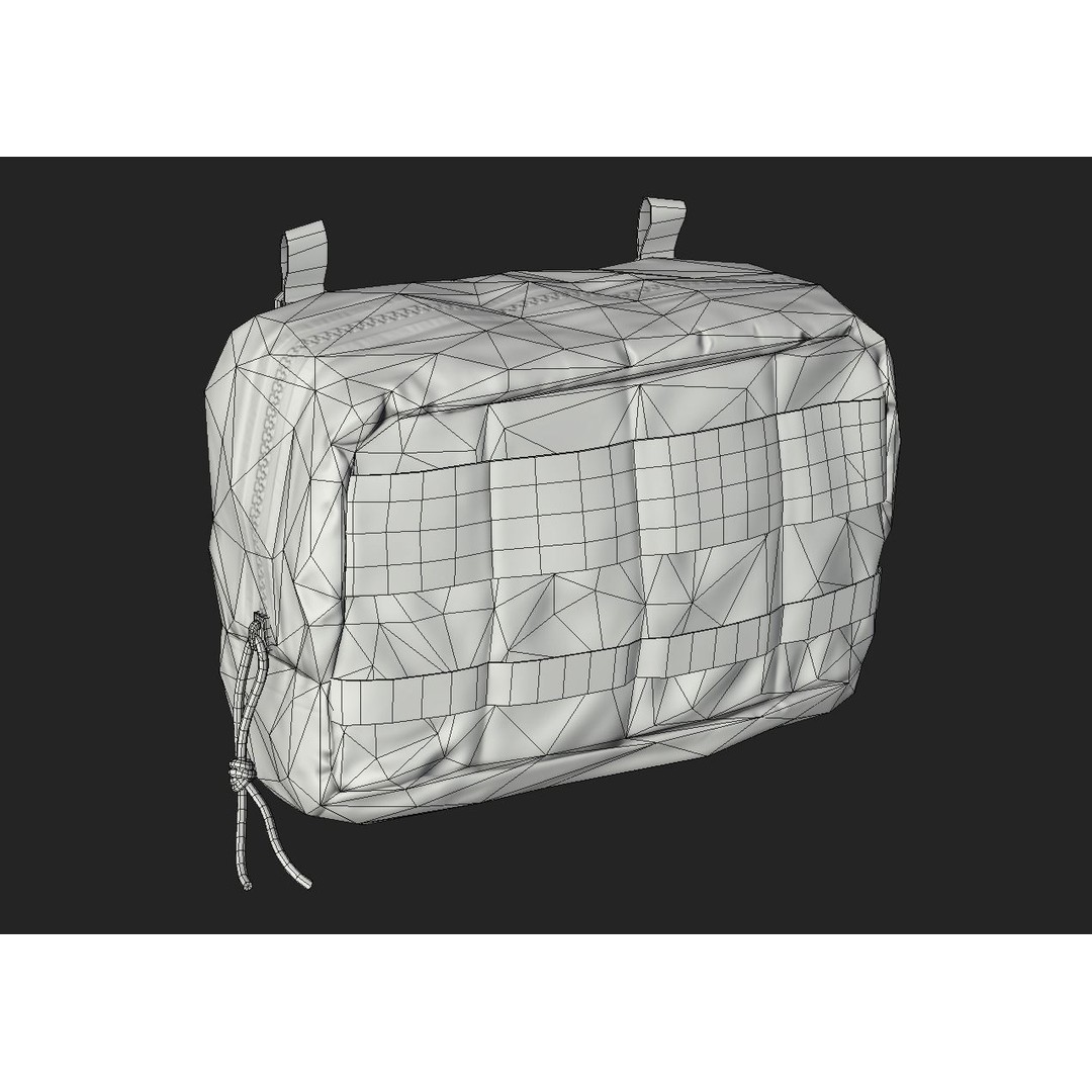 Tactical Pouch 3D Model – Low Poly PBR Game Asset, FBX, OBJ - View 48