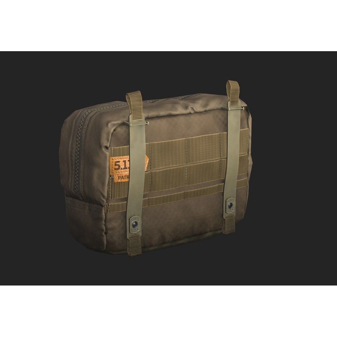 Tactical Pouch 3D Model – Low Poly PBR Game Asset, FBX, OBJ - View 5