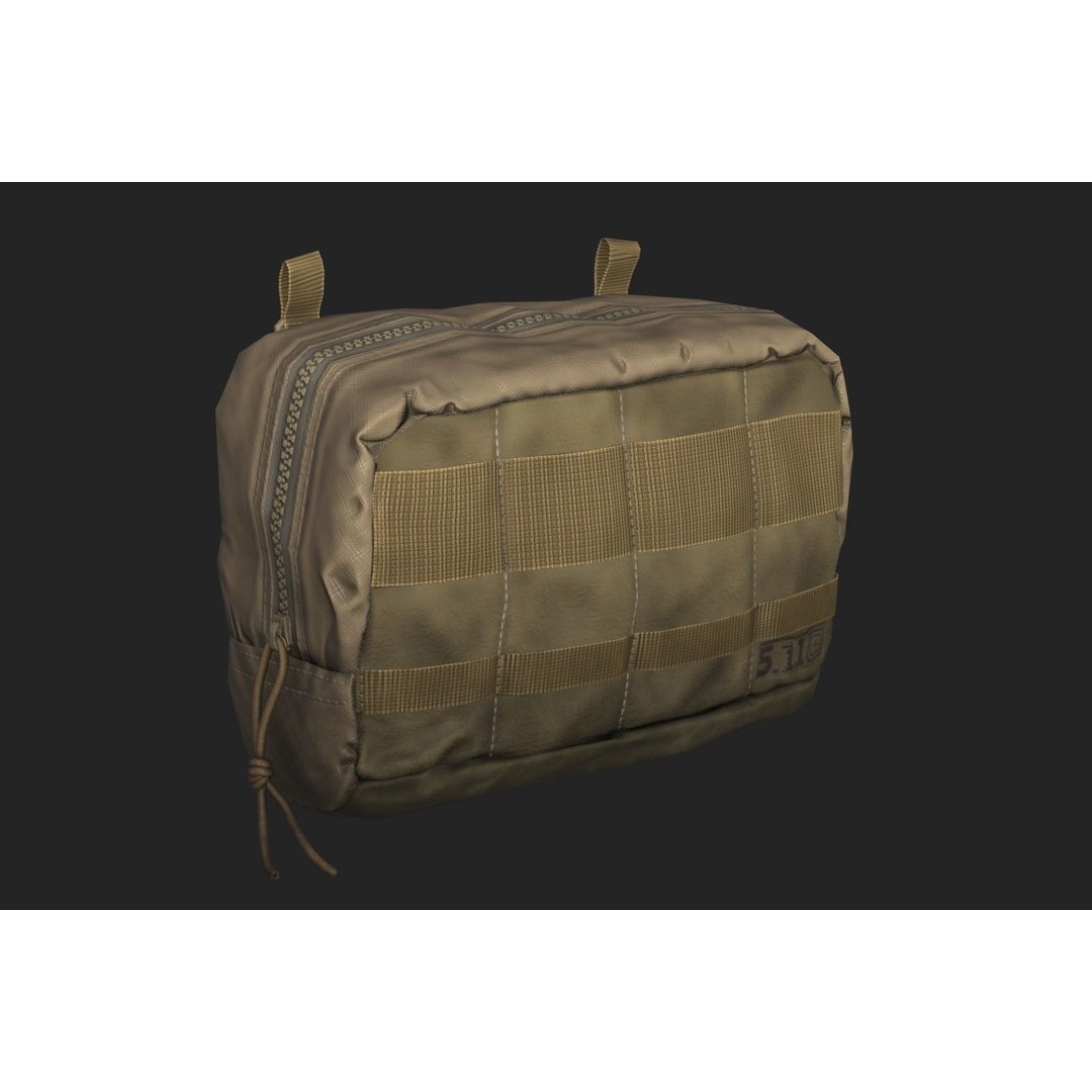 Tactical Pouch 3D Model – Low Poly PBR Game Asset, FBX, OBJ - View 6