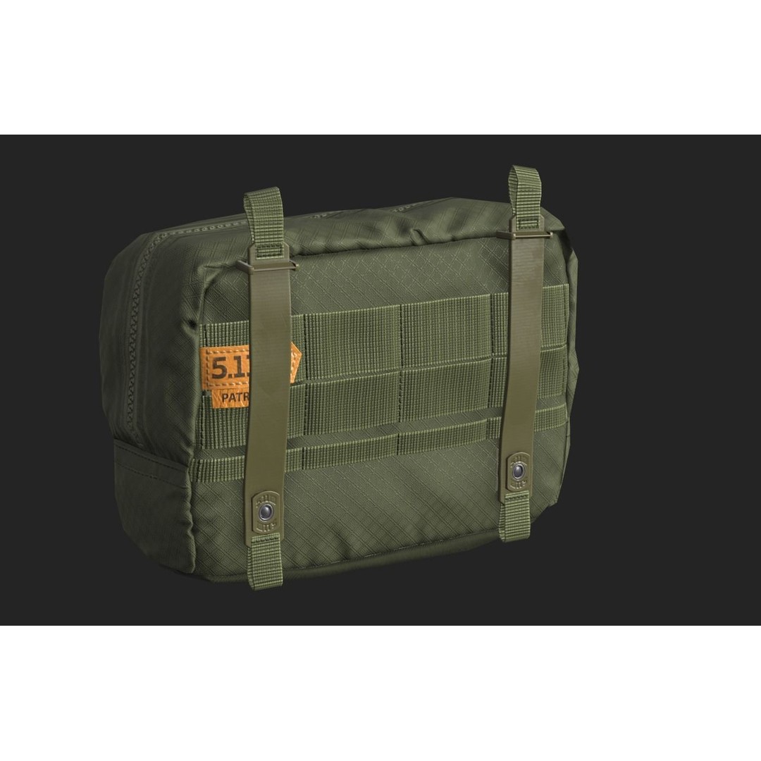Tactical Pouch 3D Model – Low Poly PBR Game Asset, FBX, OBJ - View 7