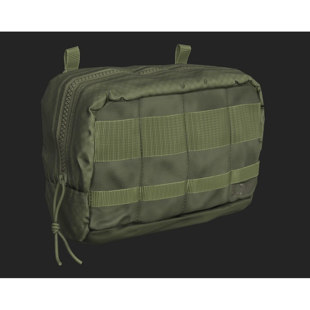 Tactical Pouch 3D Model – Low Poly PBR Game Asset, FBX, OBJ - View 8