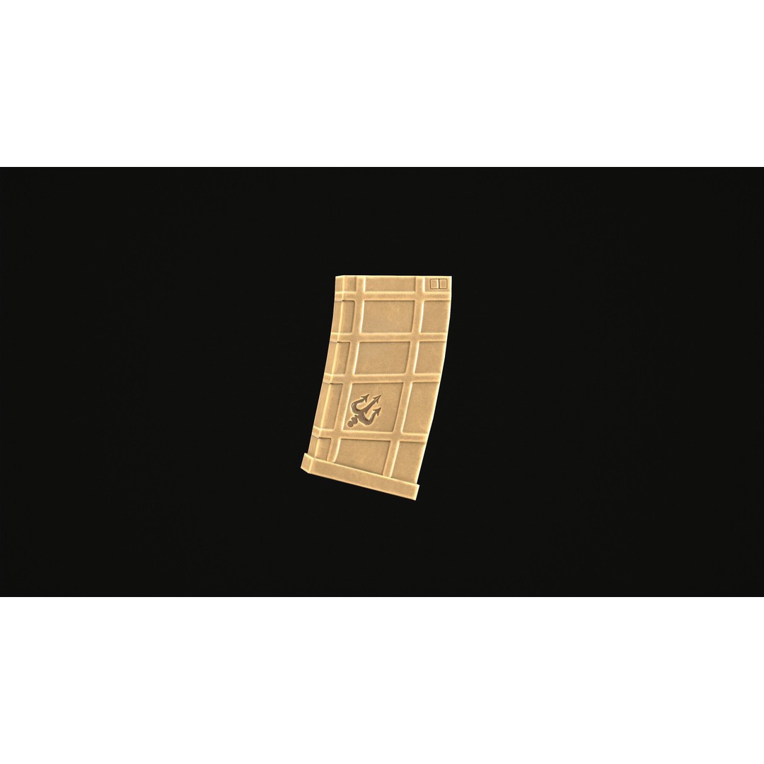 MK18 Tactical Rifle 3D Model – Low Poly Game Ready PBR Asset - View 13