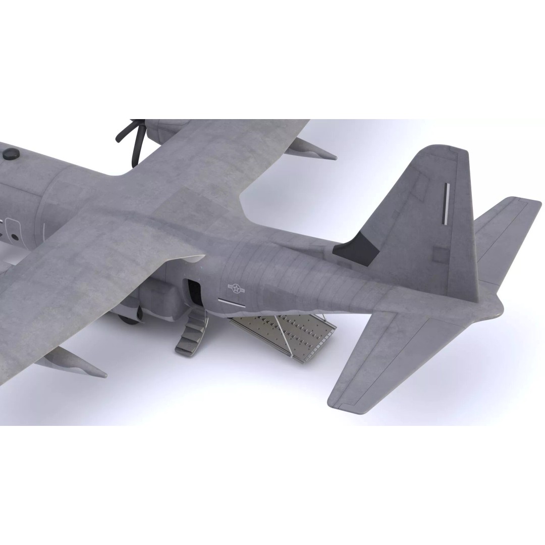 Lockheed C-130 Hercules 3D Model – High-Poly Military Transport Aircraft, FBX - View 19