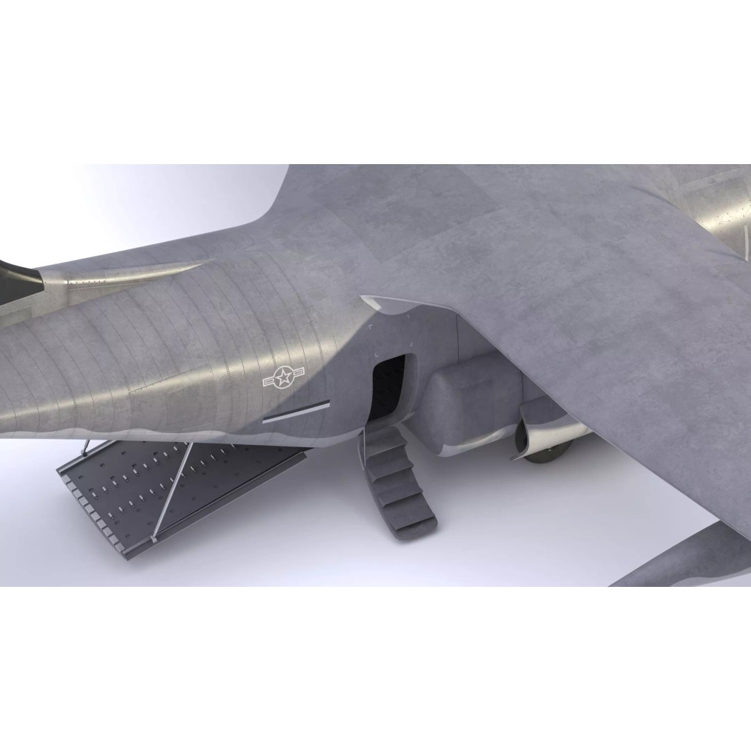 Lockheed C-130 Hercules 3D Model – High-Poly Military Transport Aircraft, FBX - View 20