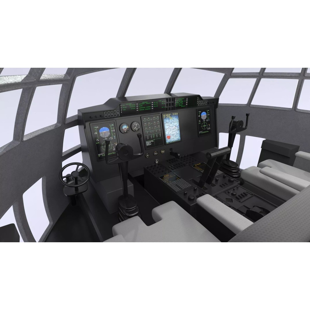 Lockheed C-130 Hercules 3D Model – High-Poly Military Transport Aircraft, FBX - View 7