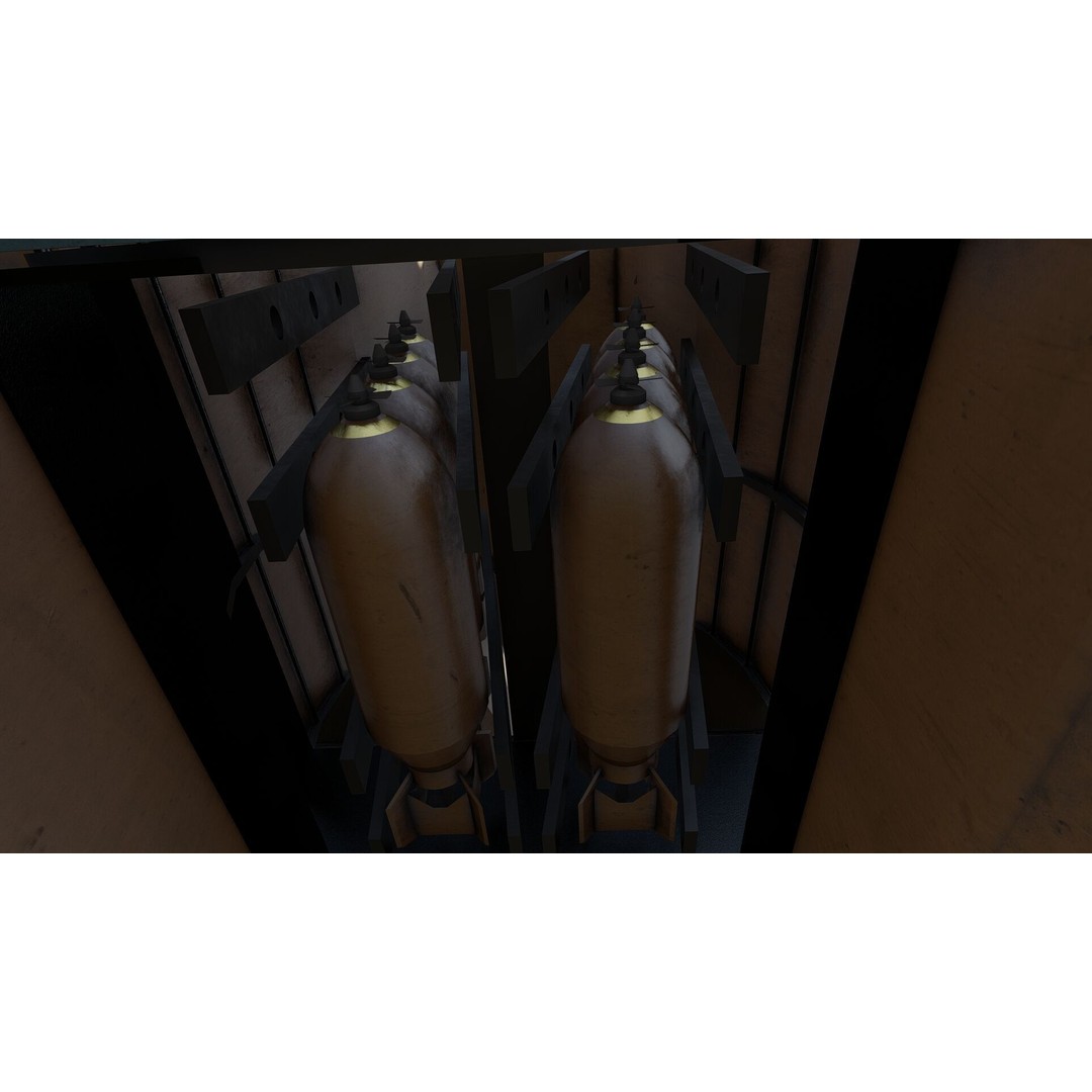 Boeing B-17 Flying Fortress 3D Model – Detailed Military Aircraft, FBX, OBJ - View 33