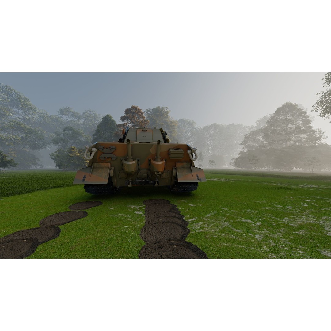 Tiger 2 Tank 3D Model – Detailed Military Vehicle, FBX, OBJ, Game Ready - View 18
