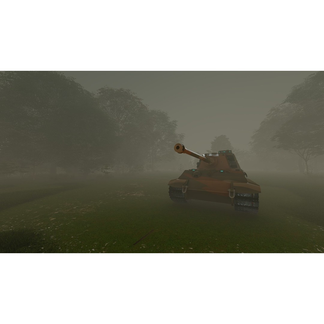 Tiger 2 Tank 3D Model – Detailed Military Vehicle, FBX, OBJ, Game Ready - View 22