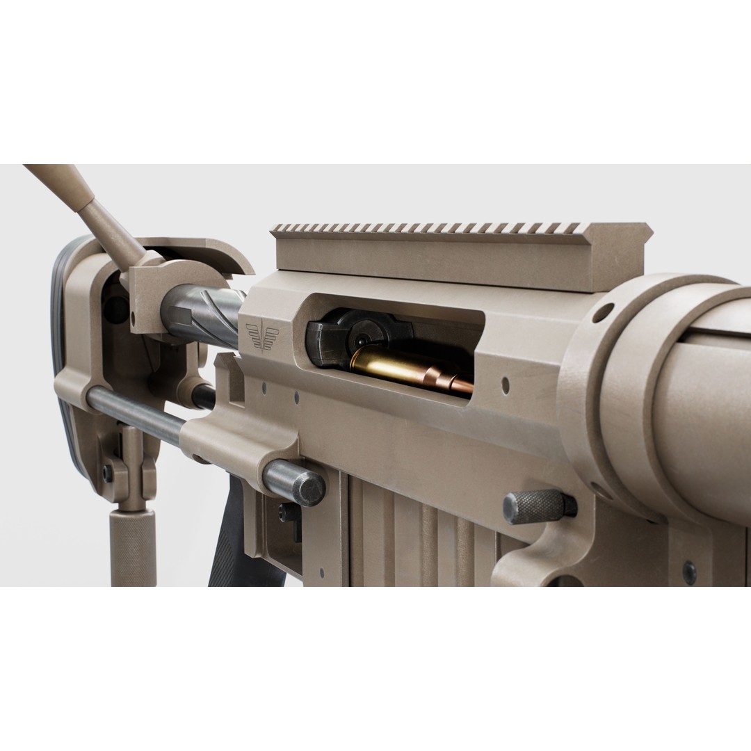 CheyTac M200 Intervention Sniper Rifle 3D Model – Low Poly Game Asset, FBX - View 29